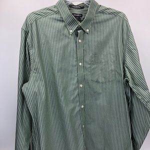 Eddie Bauer Striped Button Down Dress Shirt